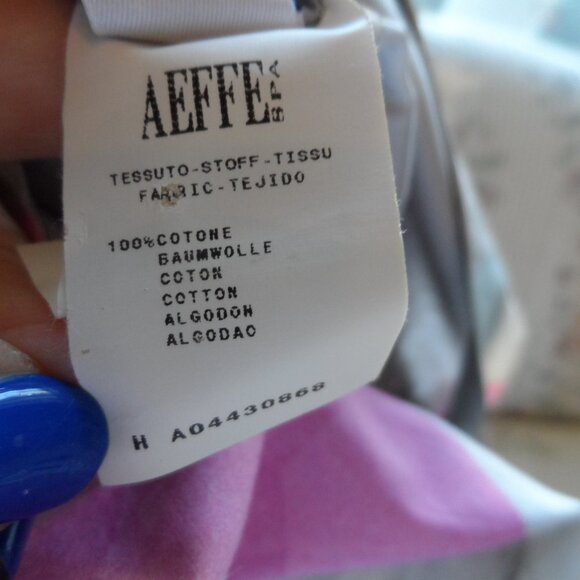 Moschino Cheap&chic Gray Multi Rose Print Sheath Dress w/Front Bow Detail Size 8 - Picture 16 of 16